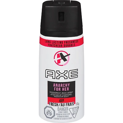 Parfum Quotidien  AXE  Anarchy Femmes protection antibactérienne contre les odeurs 113 GR