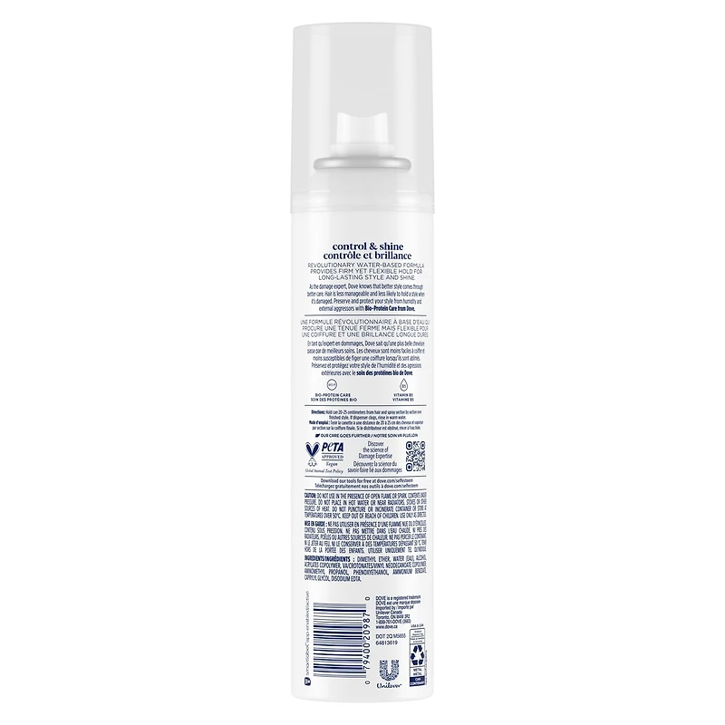 Dove Hairspray Aerosol Extra Hold 198 GR