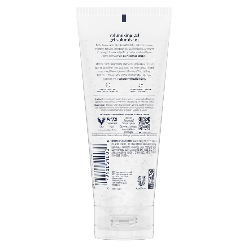 Dove Style + Care Gel Volumizing 195 ML