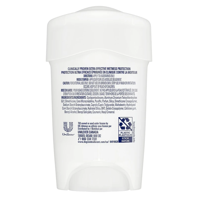 Clinical Protection Antisudorifique en Bâton pour femmes pour 72 h de protection contre les odeurs et la transpiration Contrôle du Stress avec une technologie avancée