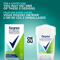 Clinical Protection Antisudorifique en Bâton pour femmes pour 72 h de protection contre les odeurs et la transpiration Contrôle du Stress avec une technologie avancée