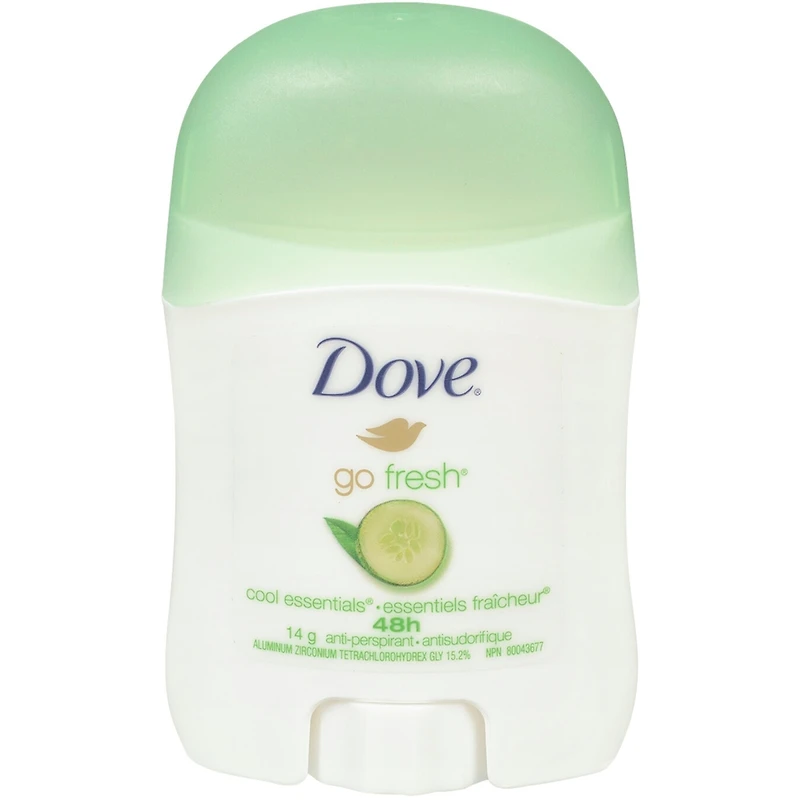 Antisudorifique Dove Go Fresh Essentiels fraîcheur protection antibactérienne contre les odeurs 14 GR