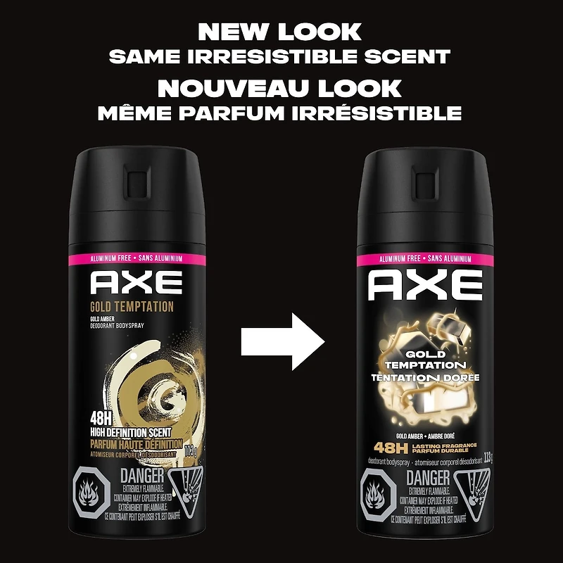 AXE  Deodorant Body Spray  Gold Temptation  113 g