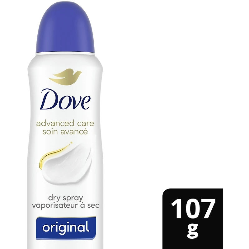 Advanced Care Original Dry Spray Antiperspirant Deodorant for Women with Pro-Ceramide Technology for Soft, Resilient Skin