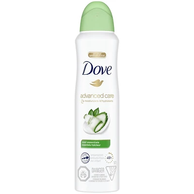 Advanced Care Cool Essentials Dry Spray Antiperspirant Deodorant for Women with Pro-Ceramide Technology for Soft, Resilient Skin