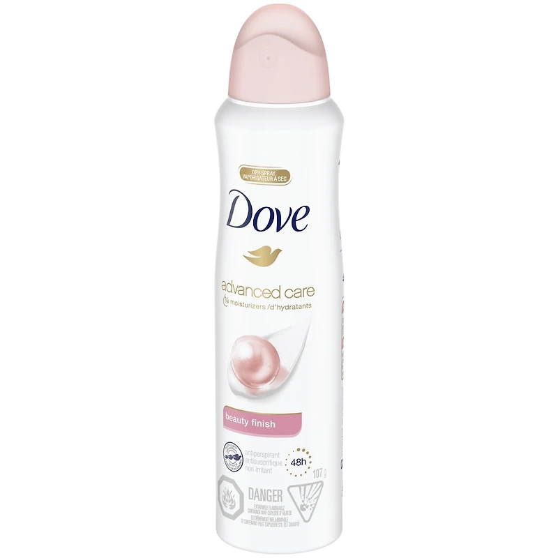 Advanced Care Beauty Finish Dry Spray Antiperspirant Deodorant for Women with Pro-Ceramide Technology for Soft, Resilient Skin
