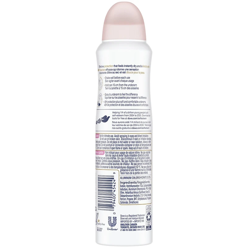 Advanced Care Dry Spray Antiperspirant Deodorant for Women Powder Soft Scent Pro-Ceramide Technology for Soft, Resilient Skin