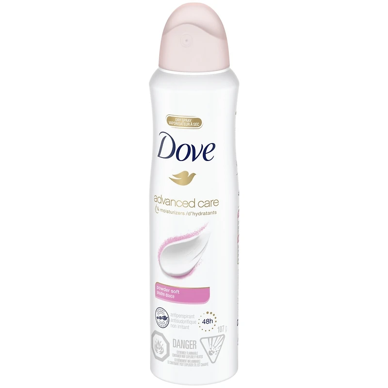 Advanced Care Dry Spray Antiperspirant Deodorant for Women Powder Soft Scent Pro-Ceramide Technology for Soft, Resilient Skin