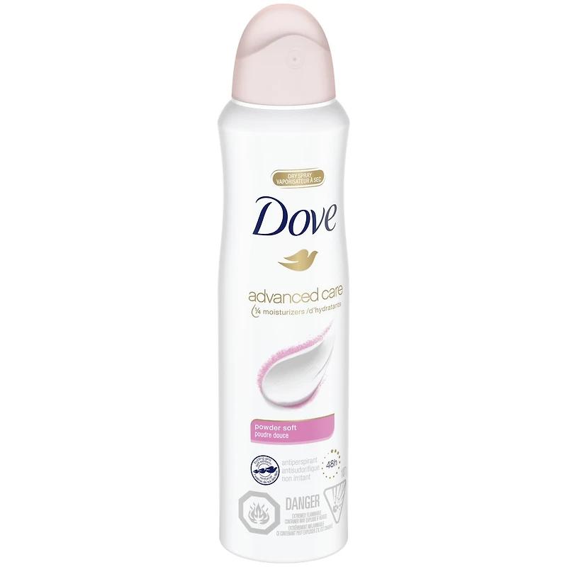 Advanced Care Dry Spray Antiperspirant Deodorant for Women Powder Soft Scent Pro-Ceramide Technology for Soft, Resilient Skin