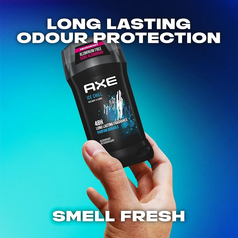 Deodorant  AXE  Ice Chill protection antibactérienne contre les odeurs 85 GR
