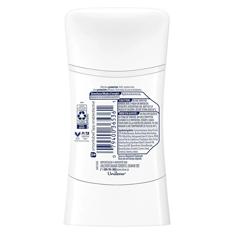 Antisudorifique en bâton pour femmes Beurre de Karité protection 48 h et des aisselles douces et lisses 74 g