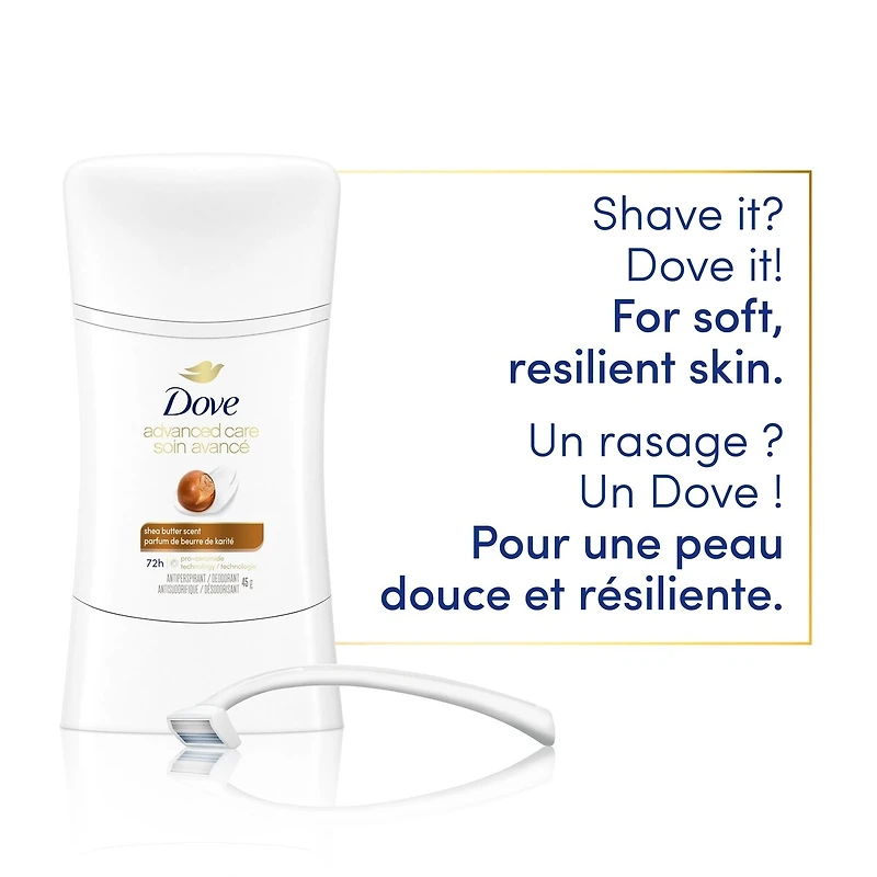 Antisudorifique en bâton pour femmes Beurre de Karité protection 48 h et des aisselles douces et lisses 74 g