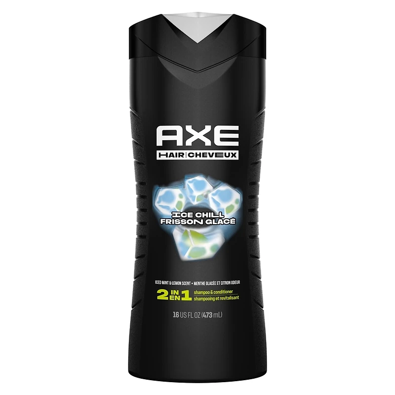 2-in-1 Shampoo and Conditioner for Clean & Strong Hair Ice Chill Iced Mint & Lemon Men's Shampoo & Conditioner in a 100% Recycled Bottle