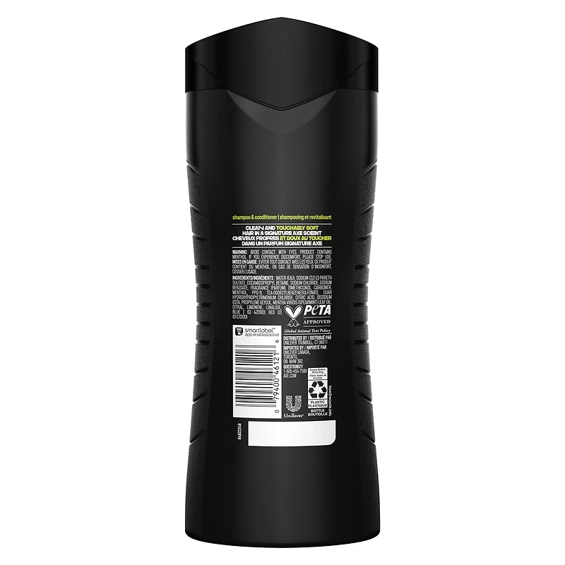 2-in-1 Shampoo and Conditioner for Clean & Strong Hair Ice Chill Iced Mint & Lemon Men's Shampoo & Conditioner in a 100% Recycled Bottle