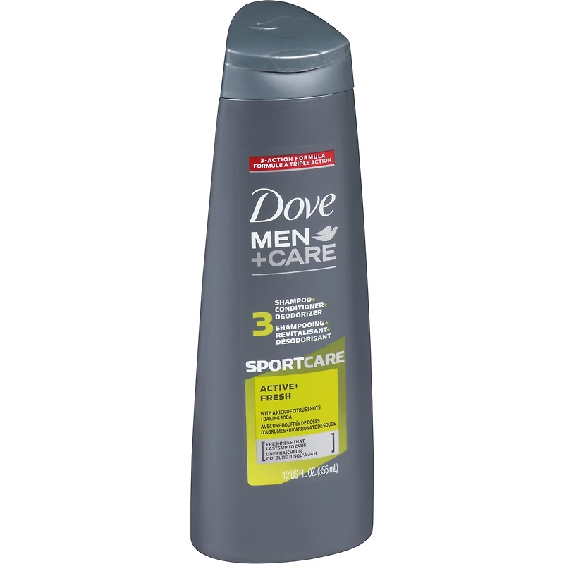 Shampooing + revitalisant 2 en 1 Dove Men+Care SportCare Active+Fresh 355 ML