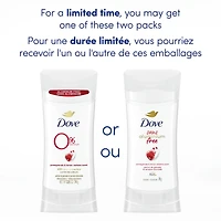 Désodorisant en bâton pour des aisselles douces Dove 0 % Aluminium Grenade et Verveine Citronnelle protection 48 h contre les odeurs 74 g