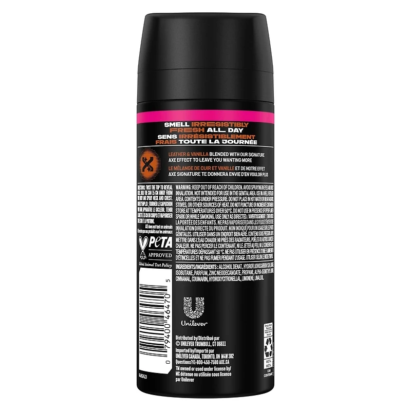 Désodorisant en vaporisateur pour hommes AXE  Sneakers and Cookies protection antibactérienne contre les odeurs 113 g