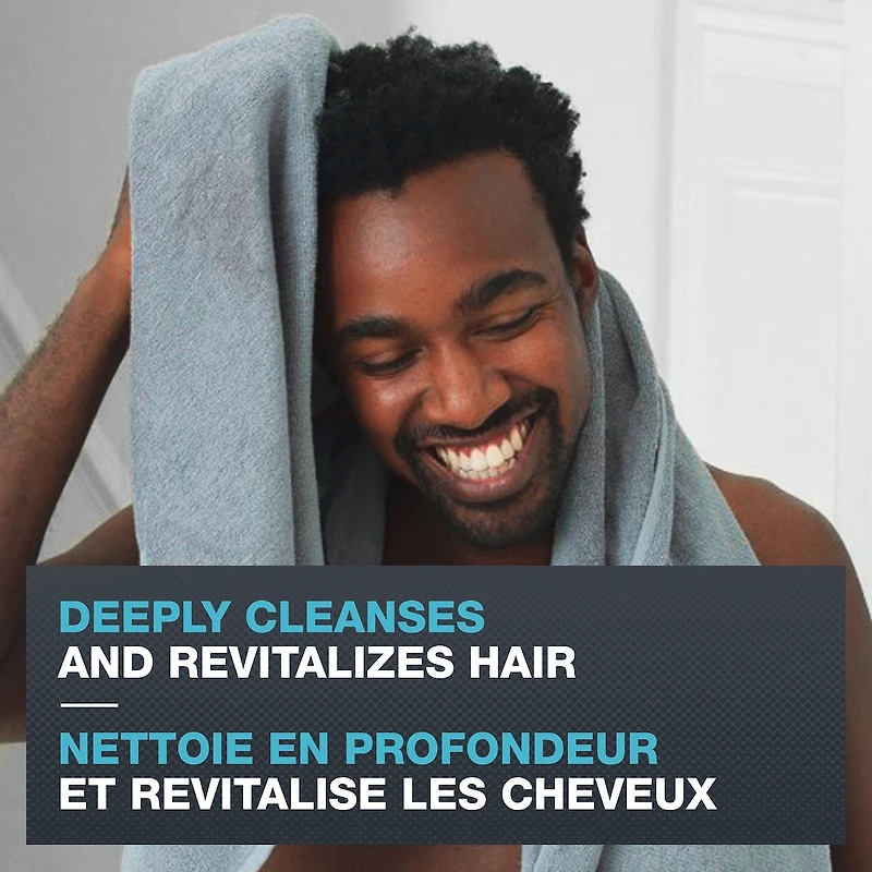 Shampooing + Revitalisant Fortifiant 2-en-1 avec des agents revitalisants Dove Men+Care Carburant Hydratant fortifie à chaque lavage 355 ml
