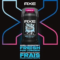 Désodorisant en bâton protection longue durée contre les odeurs avec 48 h de parfum léger et frais AXE  Cool Ocean formulé sans aluminium 85 g