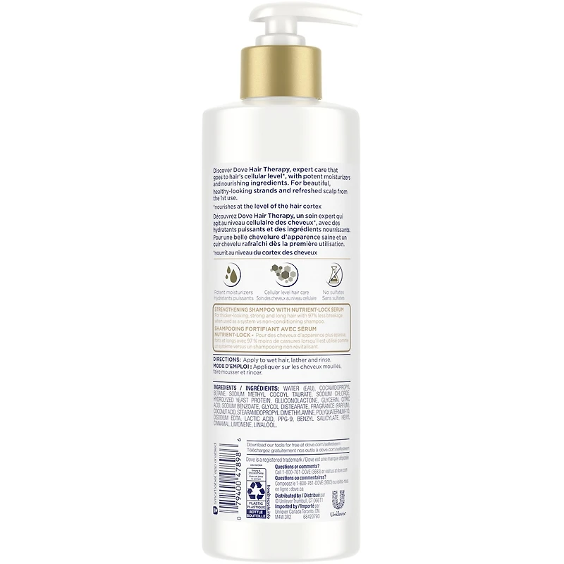 Shampooing Dove Breakage Remedy 400 ML