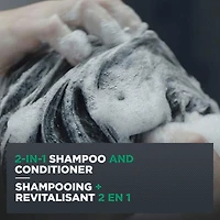 Shampooing et Revitalisant 2 en 1  Dove Men+Care  Protection Anti-Chute Renforce la fibre capillaire avec extrait de bambou 355 ml