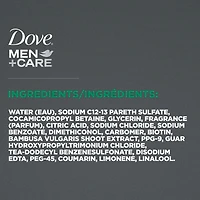 Shampooing et Revitalisant 2 en 1  Dove Men+Care  Protection Anti-Chute Renforce la fibre capillaire avec extrait de bambou 355 ml