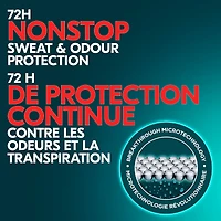 Antisudorifique en Vaporisateur à Sec pour 72 h de protection contre les odeurs et la transpiration Degree Men Advanced Sans Arrêt avec technologie MotionSense®
