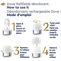 Recharges de Désodorisant pour 48 h de protection anti-odeurs Dove 0 % Aluminium Coconut & Pink Jasmine désodorisant sans aluminium pour femmes 32 g Lot de 2