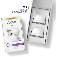 Recharges de Désodorisant pour 48 h de protection anti-odeurs Dove 0 % Aluminium Coconut & Pink Jasmine désodorisant sans aluminium pour femmes 32 g Lot de 2