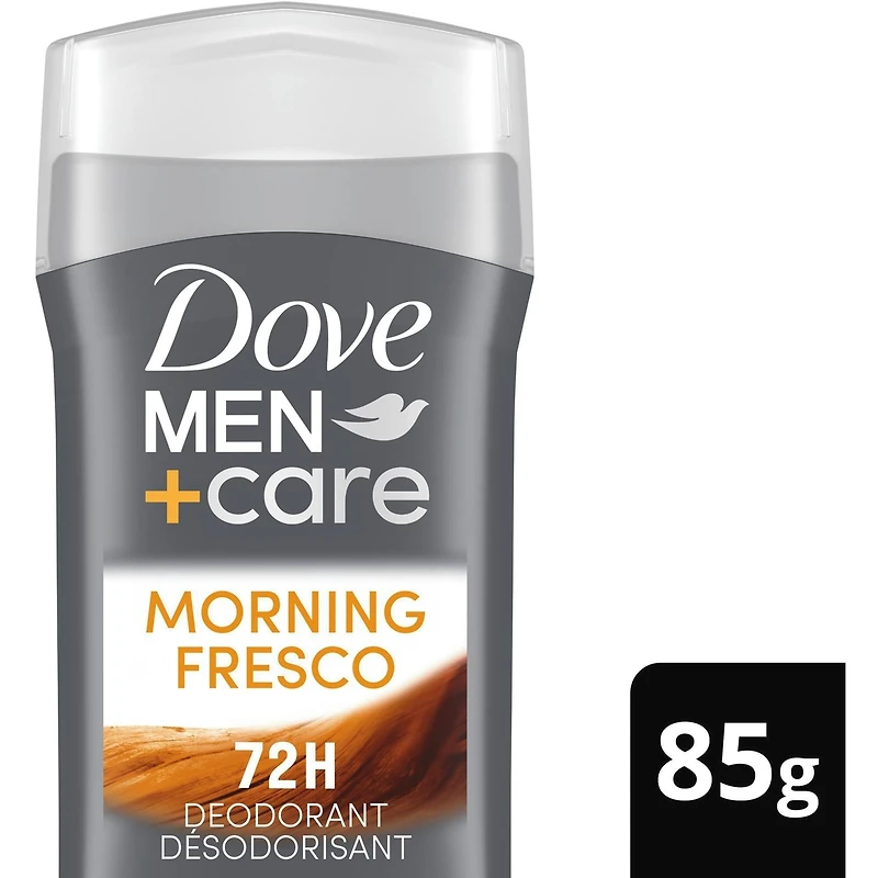 Dove Men+Care  Deodorant Stick aluminum-free deodorant formula for 72H odour protection Morning Fresco with essential oils & ¼ moisturizing cream 85 g