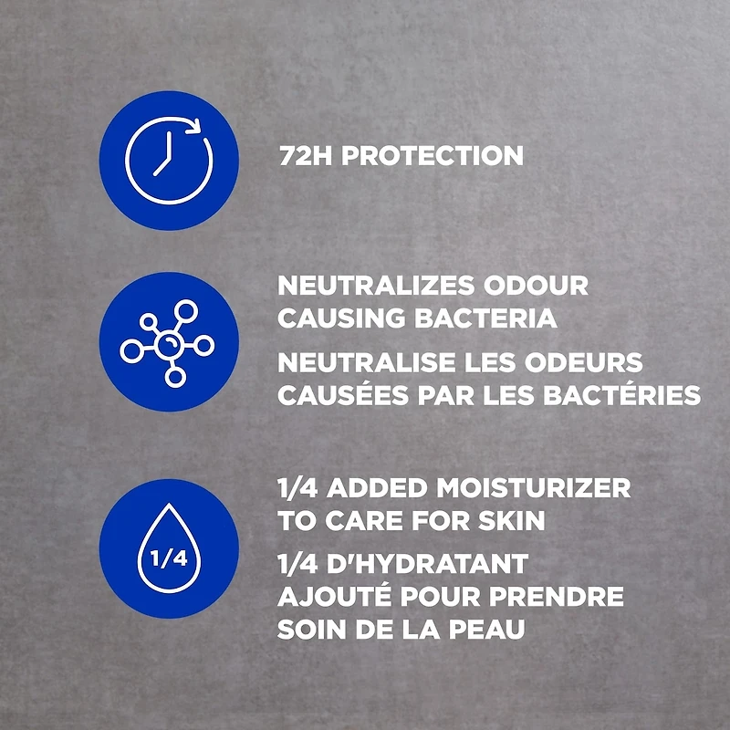 Désodorisant en Bâton formule sans aluminium pour 72 h de protection anti-odeurs Dove Men+Care Midnight Classico avec huiles essentielles et ¼ de crème hydratante 85 g