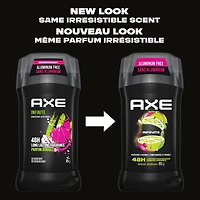 Désodorisant en Bâton pour une protection longue durée contre les odeurs AXE Infinite Pamplemousse et Patchouli formulé sans aluminium