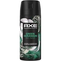 Fine Fragrance Collection Premium Body Spray for Men Green Geranium deodorant with 72H odour protection and freshness Infused with Geranium, Cedar, and Patchouli Essential Oils