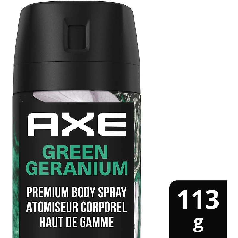 Fine Fragrance Collection Premium Body Spray for Men Green Geranium deodorant with 72H odour protection and freshness Infused with Geranium, Cedar, and Patchouli Essential Oils