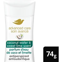 Advanced Care Antiperspirant 48H Sweat and Odour Protection Coconut Water & Sweet Lime Scent with Pro-Ceramide Technology