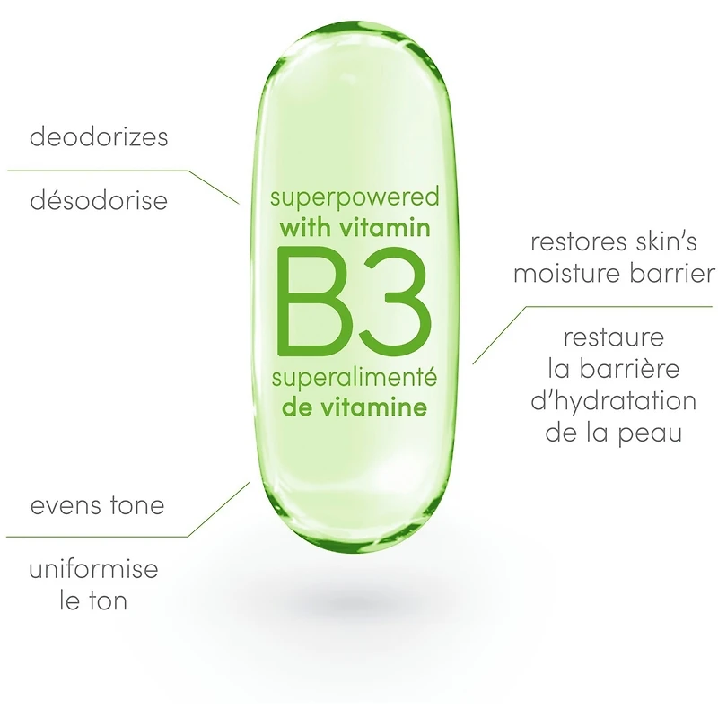 Vitamin Care+ Aluminum-Free Deodorant Cucumber & Melon Scent 72h Breathable Odour Protection with Vitamin B3+E