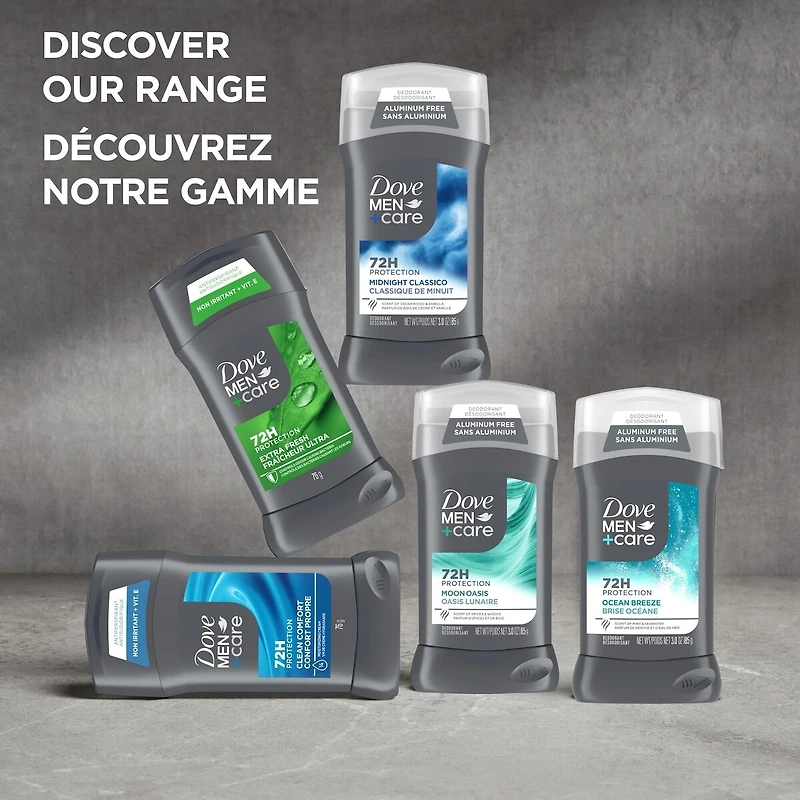 Men+Care  Moon Oasis 72h Men's Aluminum-Free Deodorant with Non-Irritant Formula, 1/4 Moisturizing Cream and Vitamin E