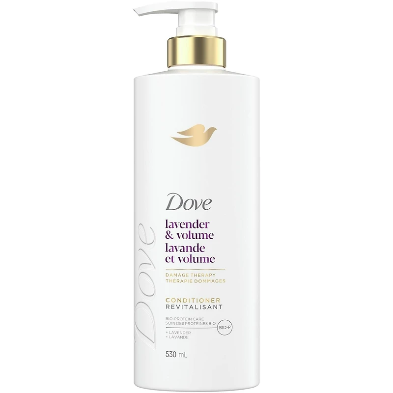 Revitalisant pour Cheveux Fins et Plats, Dove Lavande et Volume avec Soin Bio-Protéine Liquide