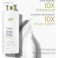 Revitalisant pour Cheveux Fins et Plats, Dove Lavande et Volume avec Soin Bio-Protéine Liquide
