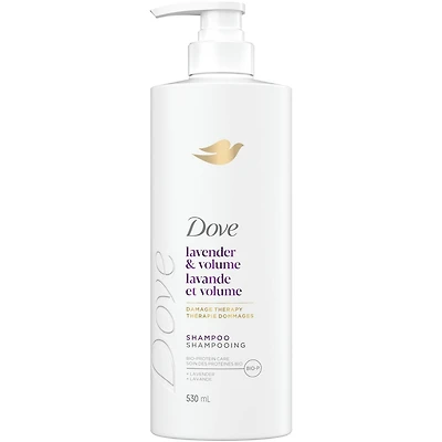 Shampooing pour Cheveux Fins et Plats, Dove Lavande et Volume  avec Soin Bio-Protéine Liquide, 530 ML