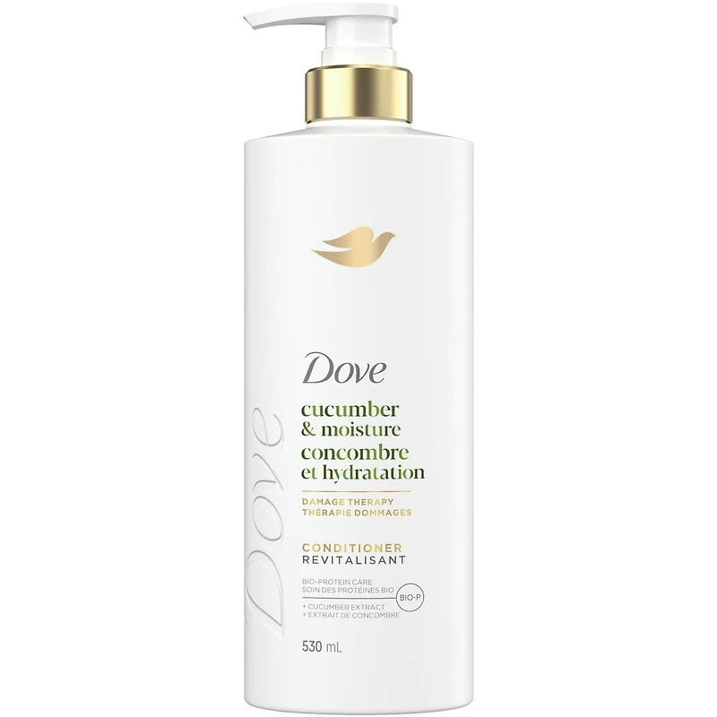 Revitalisant pour Cheveux Ternes et Secs, Dove Concombre Hydratant avec Soin Bio-Protéine Liquide