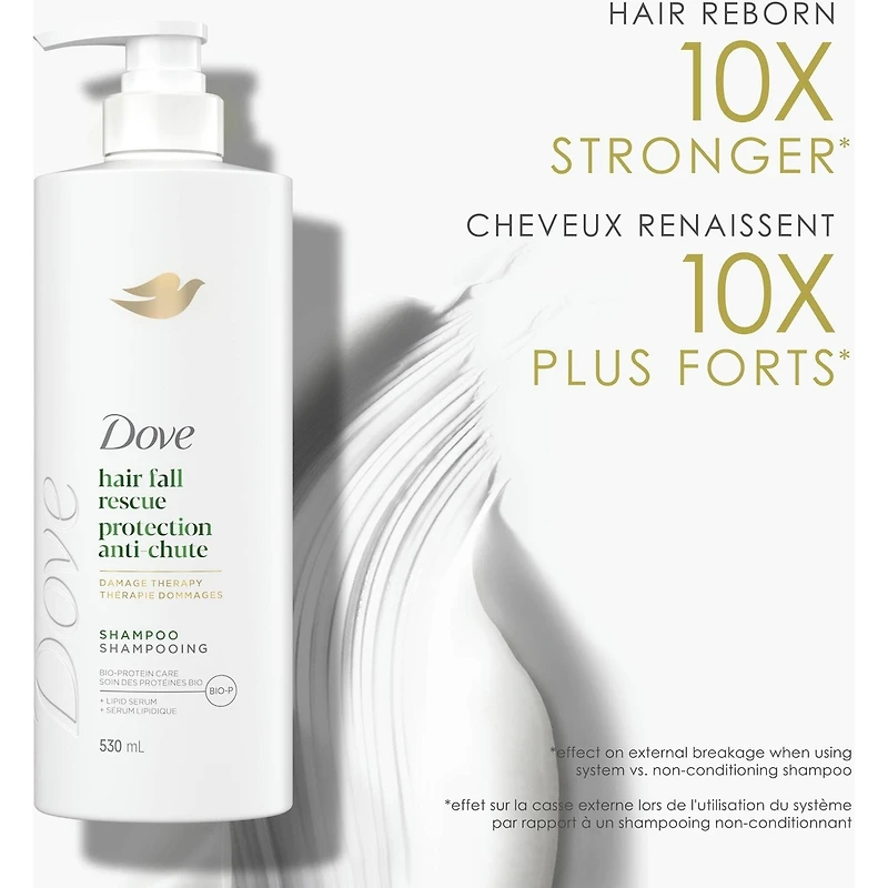 Shampoing pour Cheveux Fragiles, Dove Anti-Chute de Cheveux avec Soin Bio-Protéine Liquide