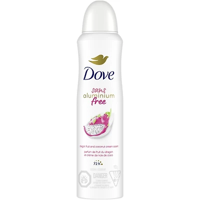 Dove Aluminium Free Déodorant for Women with 1/4 Moisturizers, Dragon Fruit & Coconut Cream 72h Odour Protection 113 g