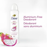 Dove Aluminium Free Déodorant for Women with 1/4 Moisturizers, Dragon Fruit & Coconut Cream 72h Odour Protection 113 g