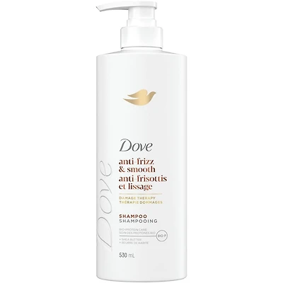 Dove Anti-Frizz & Smooth Shampoo for Frizz-Prone Hair  with Liquid Bio-Protein Care and Shea Butter 530 ML