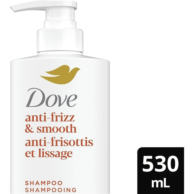 Shampooing pour cheveux frisés Dove Anti-Frisottis et Lissage avec Soin Bio-Protéine Liquide et Beurre de Karit