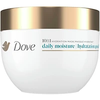 Masque Capillaire pour Cheveux Secs Dove Hydratation Quotidienne  avec Soin Bio Protéine Liquide et Sérum d'Acide Hyaluronique, 260 g