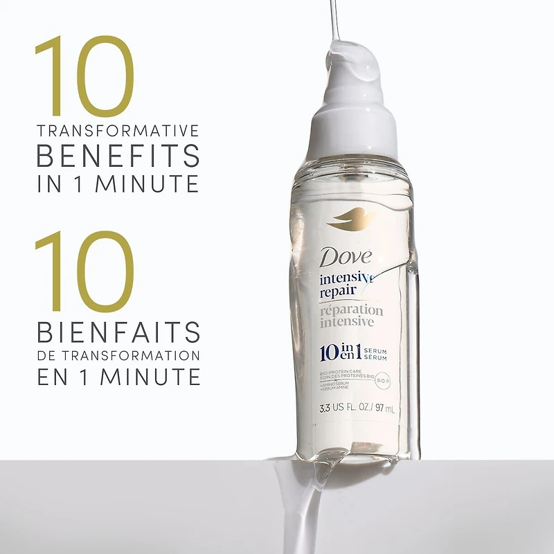 Dove  Serum for Damaged Hair Intensive Repair with Bio-Protein Care Technology and Amino Serum 97mL