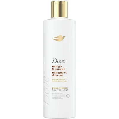 Revitalisant pour cheveux ternes et secs, Dove Mangue et Douceur  avec technologie Soin Bio-Protéine Liquide, 355 ML