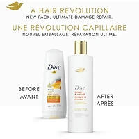 Revitalisant pour cheveux ternes et secs, Dove Mangue et Douceur  avec technologie Soin Bio-Protéine Liquide, 355 ML